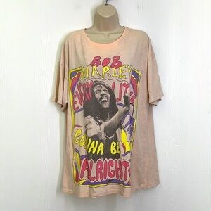 Zion - Bob Marley Every Little Thing Gonna Be Alright Oversized Graphic T S/M